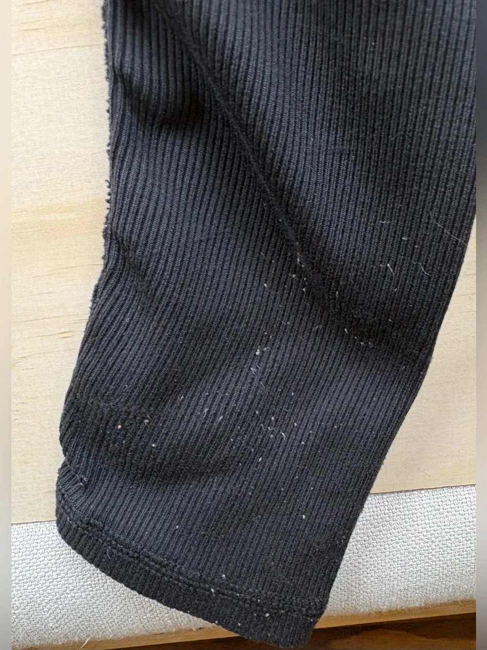 ALO Yoga Goddess Ribbed Leggings Purple Black Hi-Rise Women’s Size Small